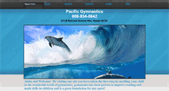 Desktop Screenshot of pacificgymnastics.org