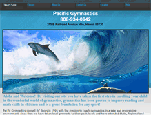 Tablet Screenshot of pacificgymnastics.org